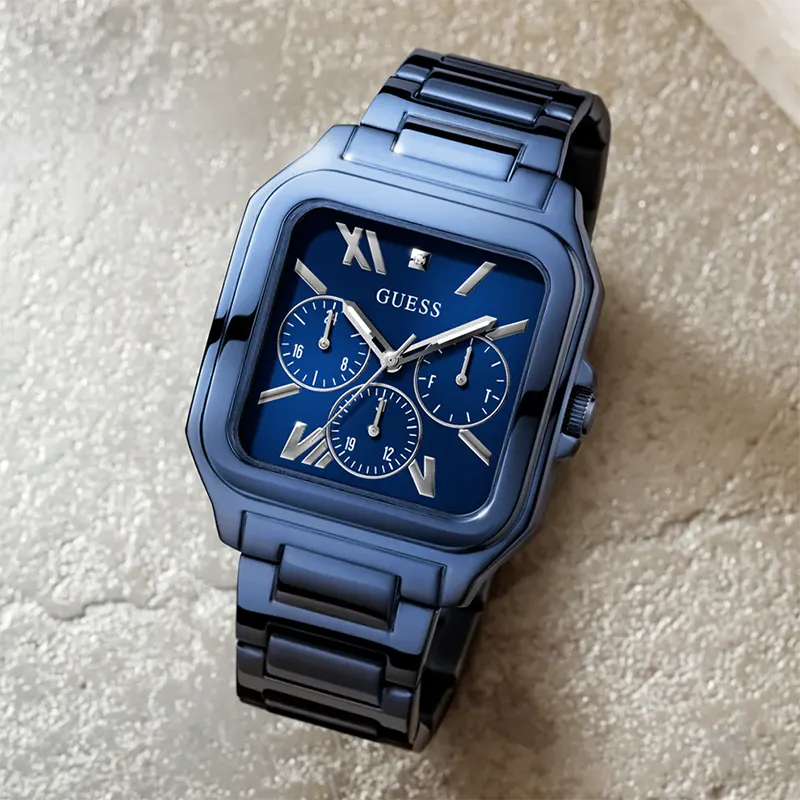 Guess Integrity Blue Trendy Multi-function Men’s Watch- GW0631G3